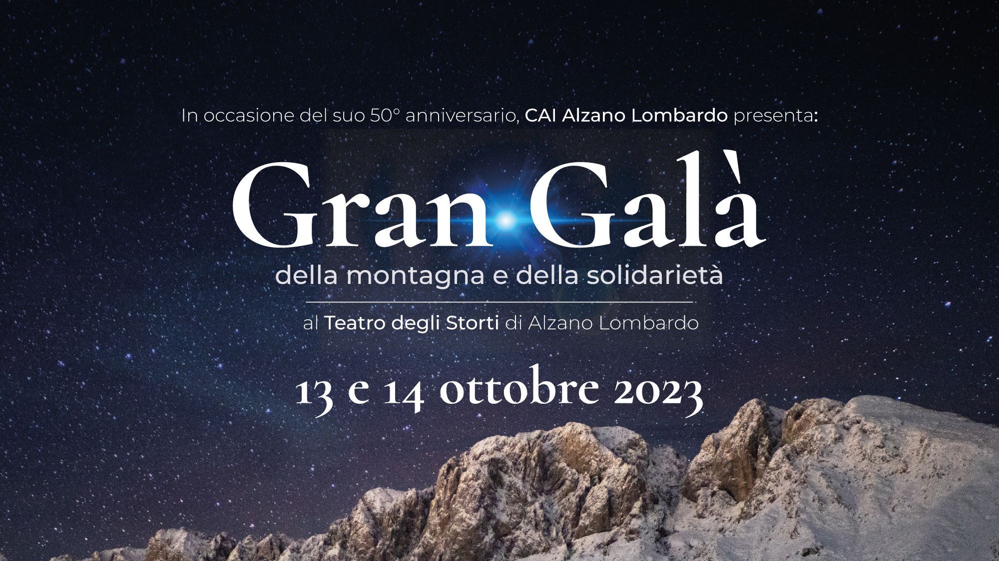 GRAN GALA' DELLA MONTAGNA 13-14 OTTOBRE